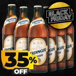 SixPack Cerveja de Trigo Erdinger Urweisse 6 Garrafas de 500ml Black Friday 2023