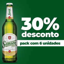 Promoção Sixpack Cerveja Bohemian Pilsener Samson 12° Garrafa 500ml