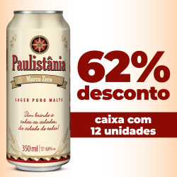 Promoção Cerveja Paulistânia Marco Zero - Pack com 12 Latas de 350ml
