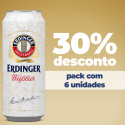 Promoção SixPack Cerveja Erdinger Weiss Tradicional 6 Latas 500ml