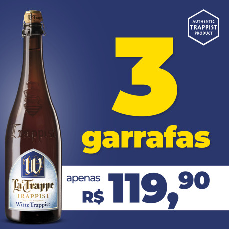 Promoção Combo 3 Cervejas La Trappe Witte Garrafa 750ml