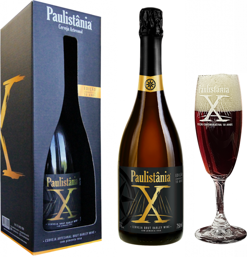 Lançamento Cerveja Paulistânia X safra 2020 com sua caixa original e sua taça flute. Ótima para brindas as festas!